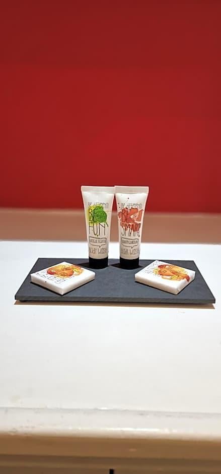 Toiletries in the bathroom